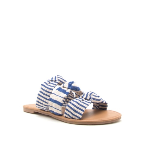 Striped Slip Sandals - Picture 2 of 2